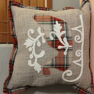 Christmas Sleigh Pillow - Farmhouse Style